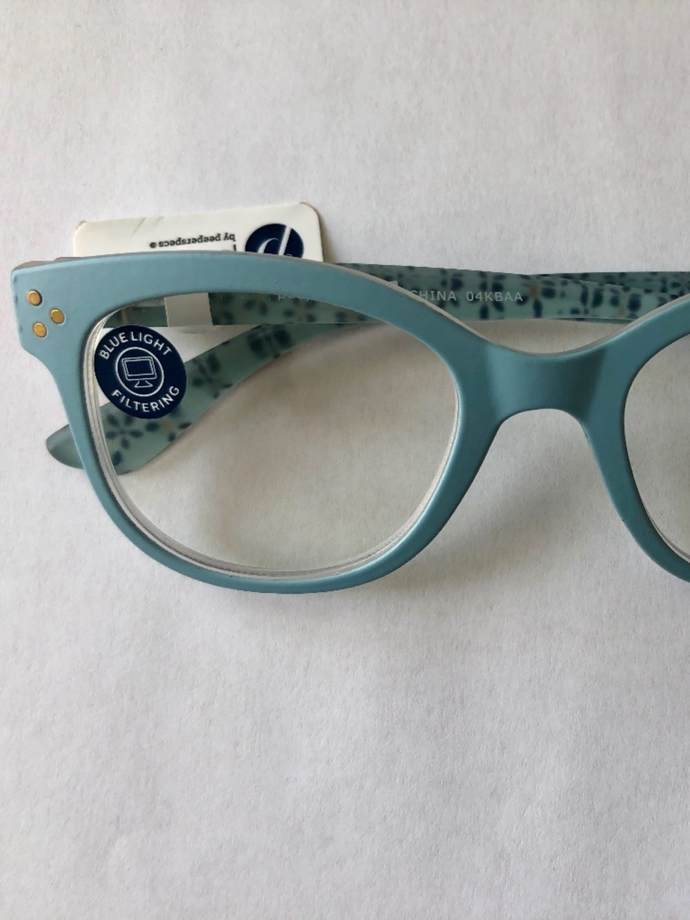 New Light Blue Flower Child Peepers Blue Light filtering Glasses
